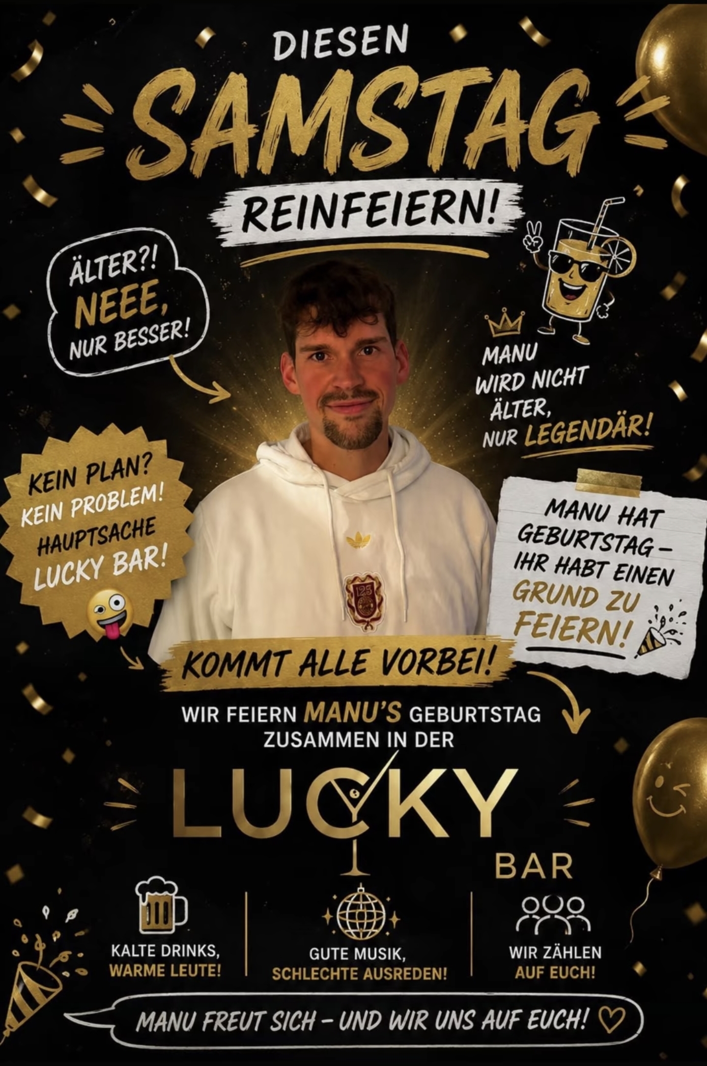 Manus Geburtstag ("Wir feiern Manu's Geburtstag")